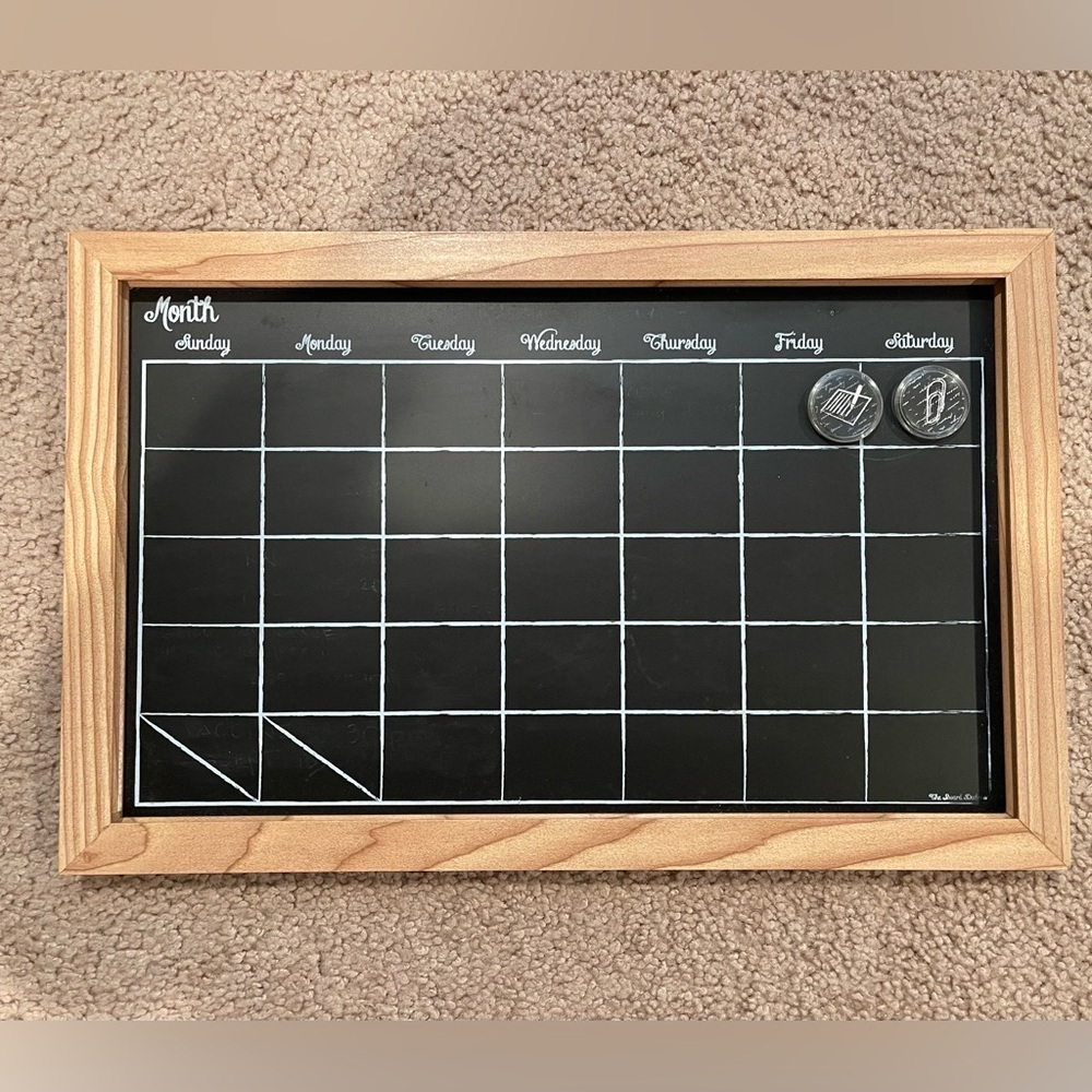 CHALKBOARD Wall Calendar 11x17in. The Board Dudes